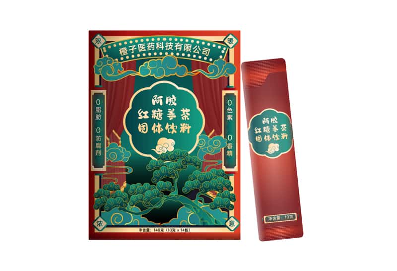 阿膠紅糖姜茶固體飲料代加工廠大姨媽女生調理沖飲粉劑OEM/ODM