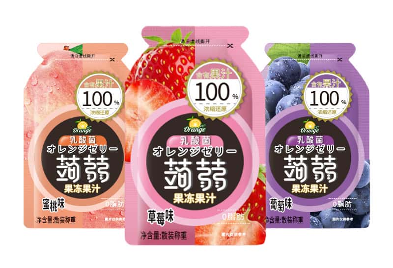 代加工廠乳酸菌酵素蒟蒻果凍果蔬益生元藥食同源果吸袋裝OEM定制