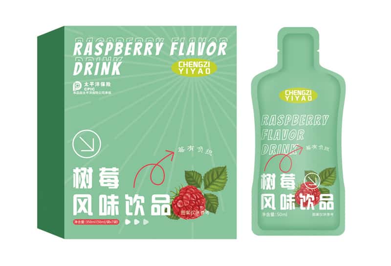 樹莓風(fēng)味飲品OEM 自立袋小分子肽覆盆子植物酵素口服液貼牌代工廠