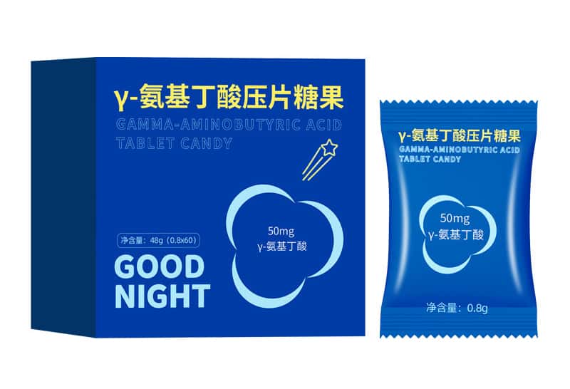 y-氨基丁酸壓片糖果代加工廠OEM/ODM睡眠片GABA咀嚼片劑貼牌定制